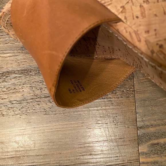 Steve Madden Surg camel leather cork wedges - Picture 11 of 14